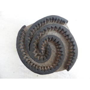 画像: トカットのハンドプリントに使われる木版  Sipiral   8.5 ×8.5cm