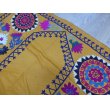 画像4: 40％off　ヴィンテージ　ウズベキスタンの大きなスザーニ　コットン布にコットン糸の手刺繍　175×140cm　 (4)