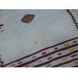 画像3: オールドキリム　遊牧民ムトの白いキリム　ラクダの背中カバー　コレクション向け　208×80cm (3)