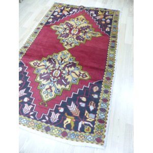 画像: お買い得　オールド絨毯　マーデンの毛足長めのふっくら織り物　208×126cm