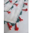 画像4: マニサのトゥーオヤスカーフ　シェケル（砂糖）オヤと呼ばれるかぎ針で作る立体オヤ　花丁子のモチーフ (4)