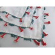 画像3: マニサのトゥーオヤスカーフ　シェケル（砂糖）オヤと呼ばれるかぎ針で作る立体オヤ　花丁子のモチーフ (3)