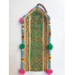 画像2: アフガニスタン〜パキスタン刺繍＆ビーズのポーチ　最大長29cm×幅15cm (2)