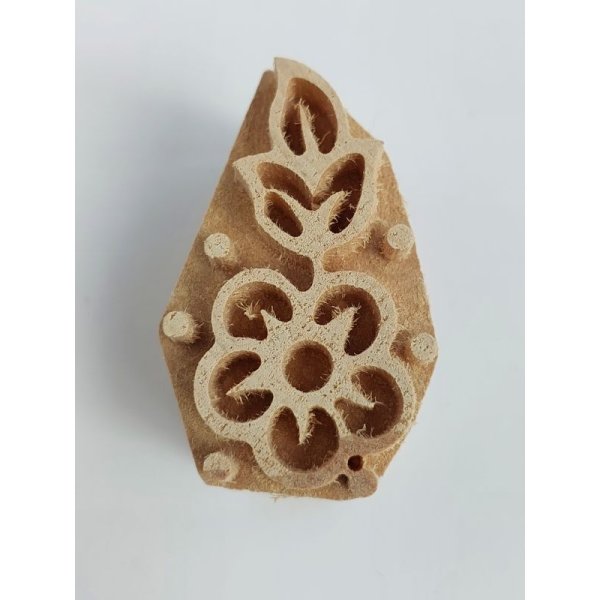 画像2: カスタモヌのカラカレム（一色版）向け版木 　約5×3cm (2)