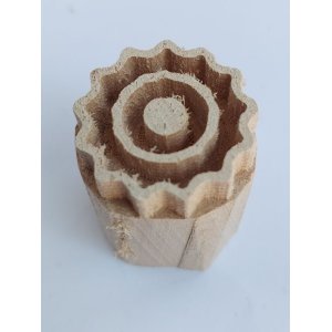 画像: カスタモヌのカラカレム（一色版）向け版木 　約3.5×3.5cm