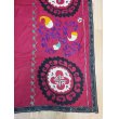 画像4: ヴィンテージ　ウズベキスタンの大きなスザーニ　コットン布にコットン糸の手刺繍　186 ×140cm　1966年製 (4)