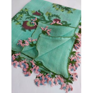 画像: ブルサ　シルクのイーネオヤ　糸が細くなきゃ作れない超細かい編み目　コットン製ヤズマ