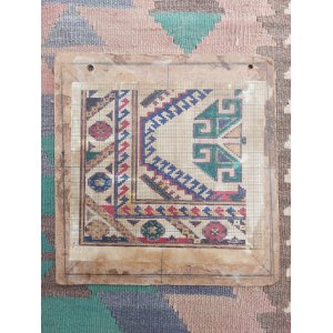 画像: ヴィンテージ品　絨毯織りのための手描き織り図　表のみ　資料　インテリアとして　23×22.5cm