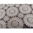 画像2: ヴィンテージレース　かぎ針で作られたコットン素材のレース編み　約27×19cm　 (2)