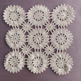 画像: ヴィンテージレース　かぎ針で作られたコットン素材のレース編み　約20×20cm