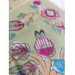 画像1: ヴィンテージ　木版バスクのヤズマ　コットン製スカーフ　ブロックプリント　約85×85cm (1)