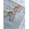 画像1: ヴィンテージ　木版バスクのヤズマ　コットン製スカーフ　ブロックプリント　約70×70cm (1)