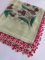画像: コレクションパーツ　チャナッカレの伝統のイーネオヤ　植物の芽のモチーフ　コットン糸のイーネオヤ　