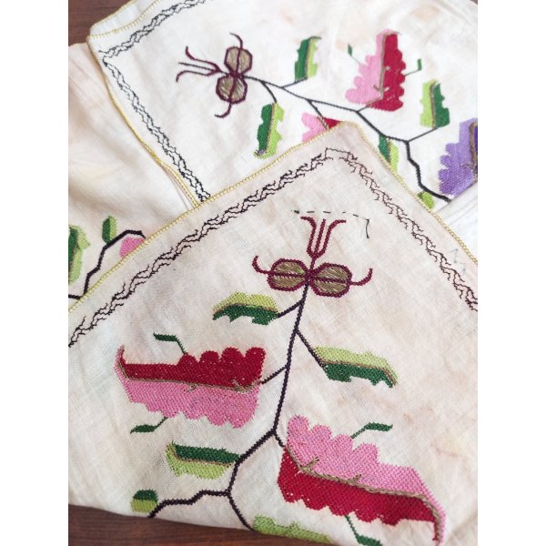 画像3: コレクション　チェブレ　オスマンル刺繍　シルクと金属糸刺繍　裏表なしのテクニック　ゲミリックのウムルベイ　80×80cm (3)