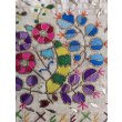 画像5: コレクション　ヤールック　オスマンル刺繍　手織り布にシルクと金属リボン刺繍　裏表なしのテクニック　ゲミリックのクムラ　100×50cm (5)