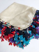 画像: 【コレクションピース】イズニック　ムシュクレ村の伝統の巨大な平面のイーネオヤ　シルク糸　