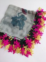 画像: 【コレクションピース】イズニック　ムシュクレ村の伝統の巨大な平面のイーネオヤ　シルク糸　