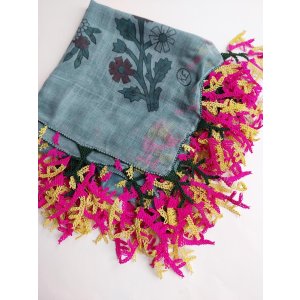 画像: 【コレクションピース】イズニック　ムシュクレ村の伝統の巨大な平面のイーネオヤ　シルク糸　