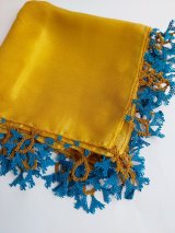 画像: 【コレクションピース】イズニック　ムシュクレ村の伝統の巨大な平面のイーネオヤ　シルク糸　