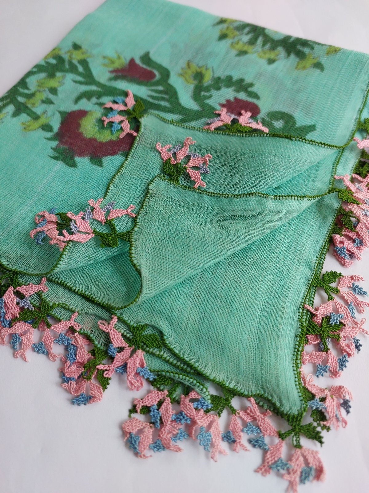 画像1: ブルサ　シルクのイーネオヤ　糸が細くなきゃ作れない超細かい編み目　コットン製ヤズマ (1)